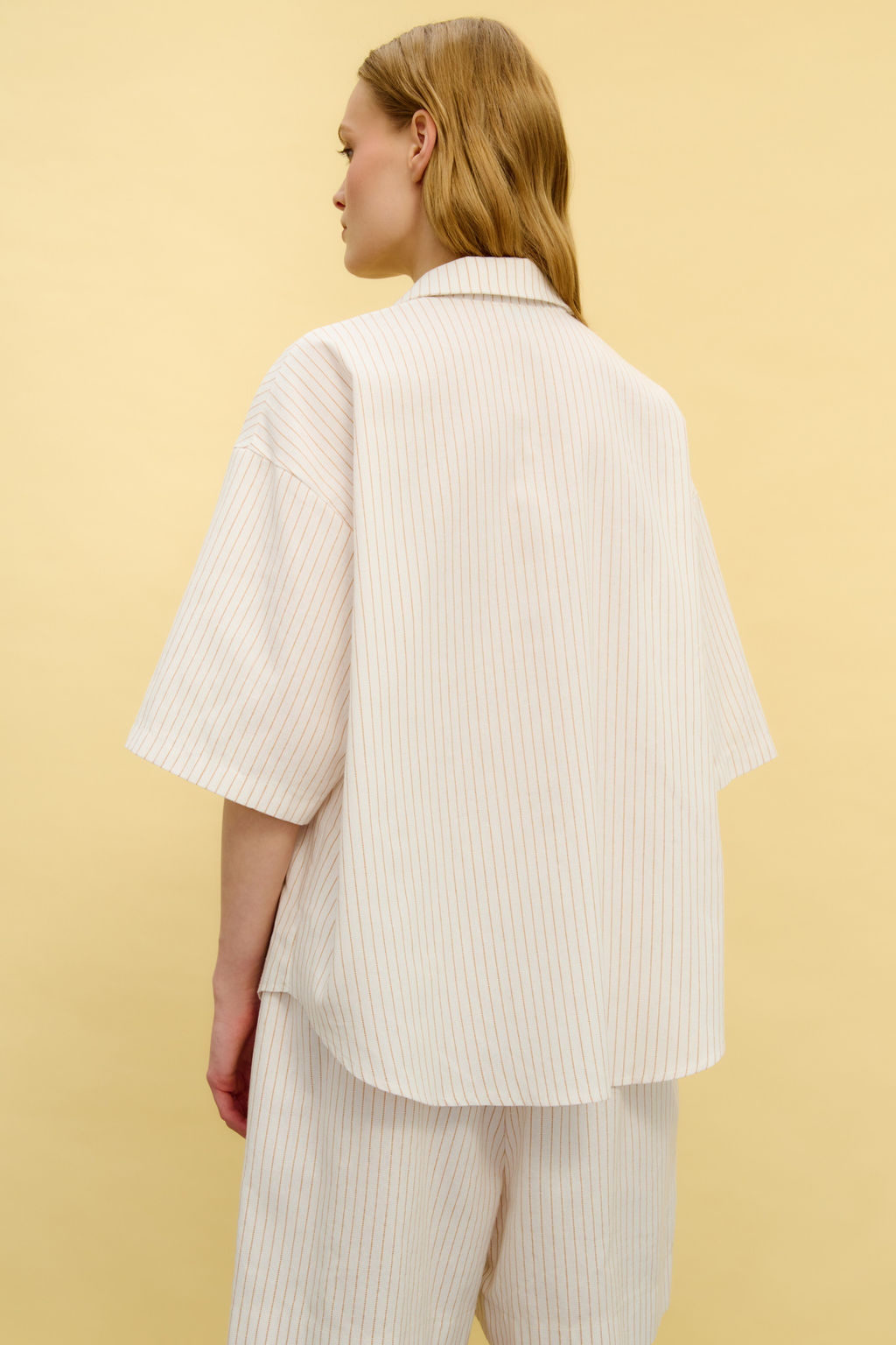 Рубашка изо льна в полоску - Mollis фото 4