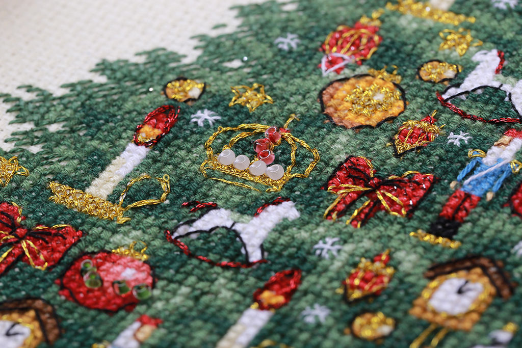 Набор для вышивания PANNA Золотая серия PR-7257 Викторианская елка 20 х 25 см