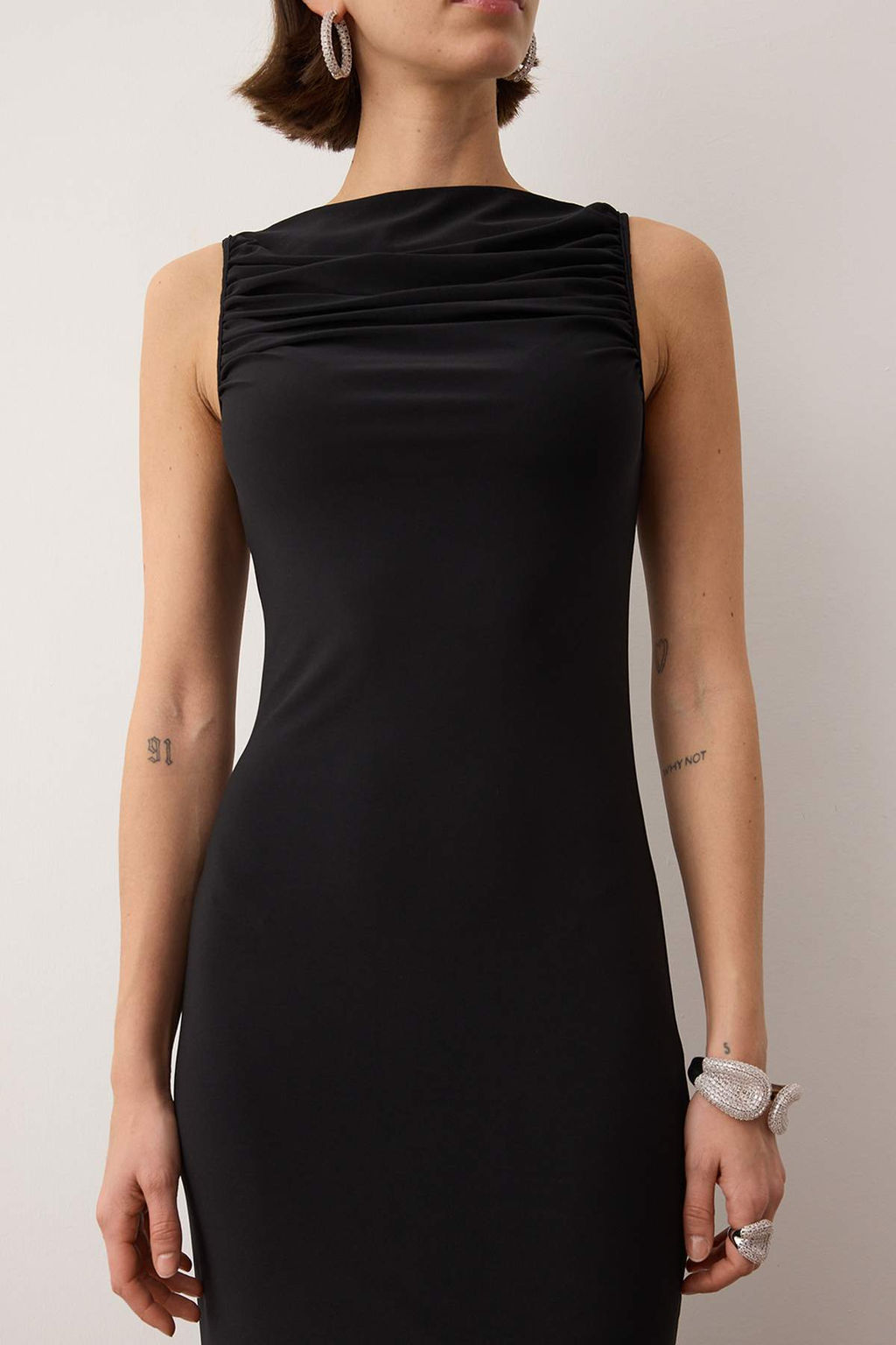 TRENDYOLMILLA Tarc?n Buzgu Yaka Detayl? Orme Uzun S?k Abiye & Mezuniyet Elbise TPRSS25AE00121  фото 19