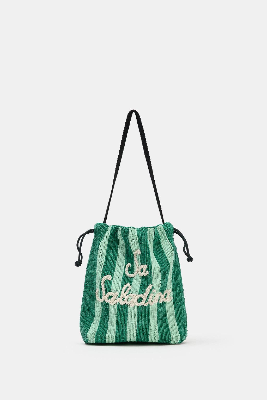 BOLSO SACA ABALORIOS / Verde - Zara фото 3