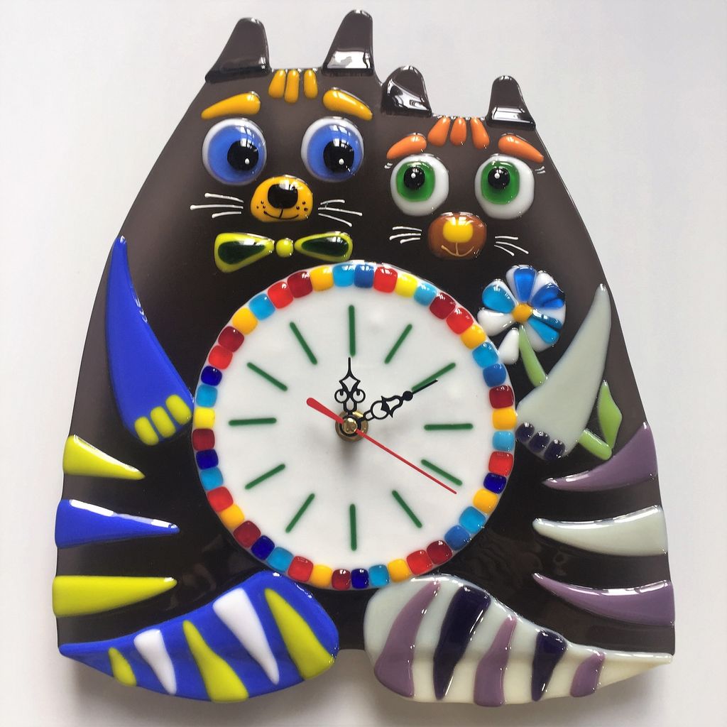 Настенные часы Влюбленные коты - Стрекоза фото 7