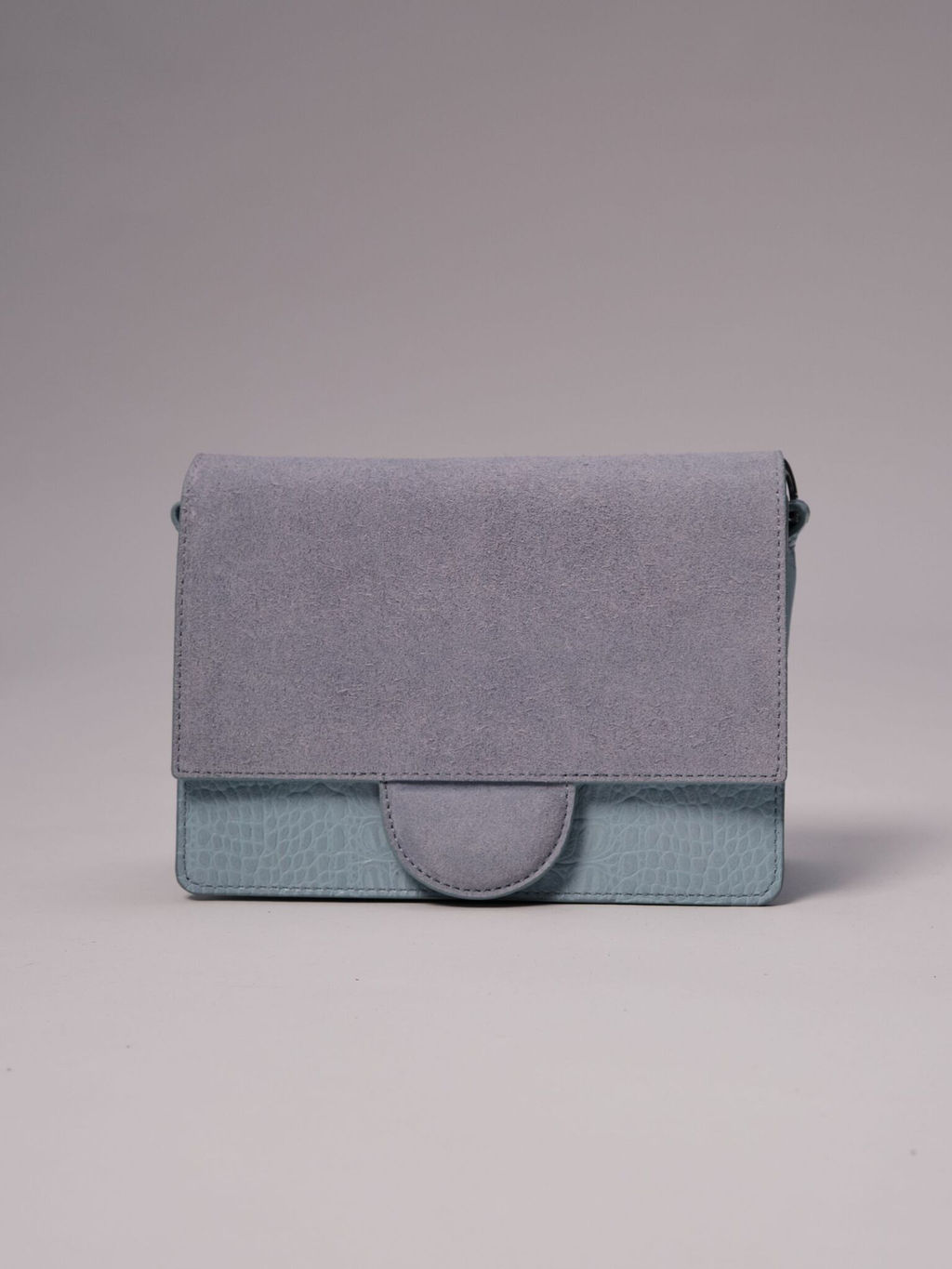 Сумка замшевая Deboro 30574 голубая вода