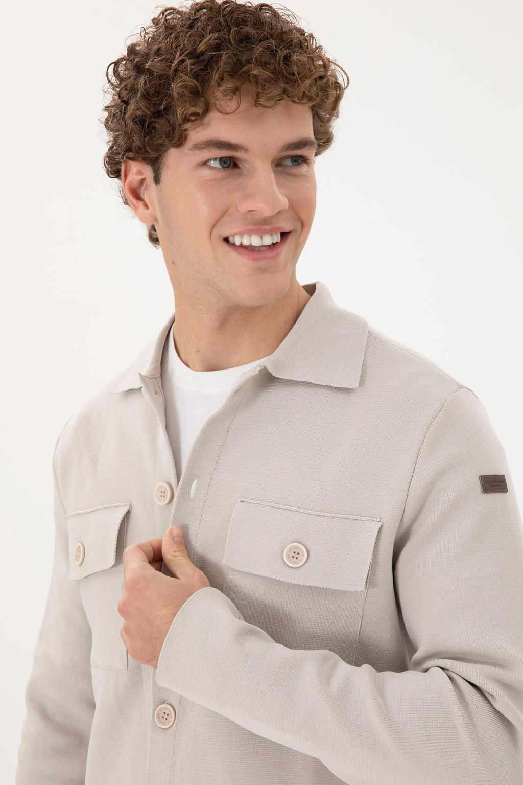 Мужской трикотажный кардиган с камнями - U.s. polo assn фото 9