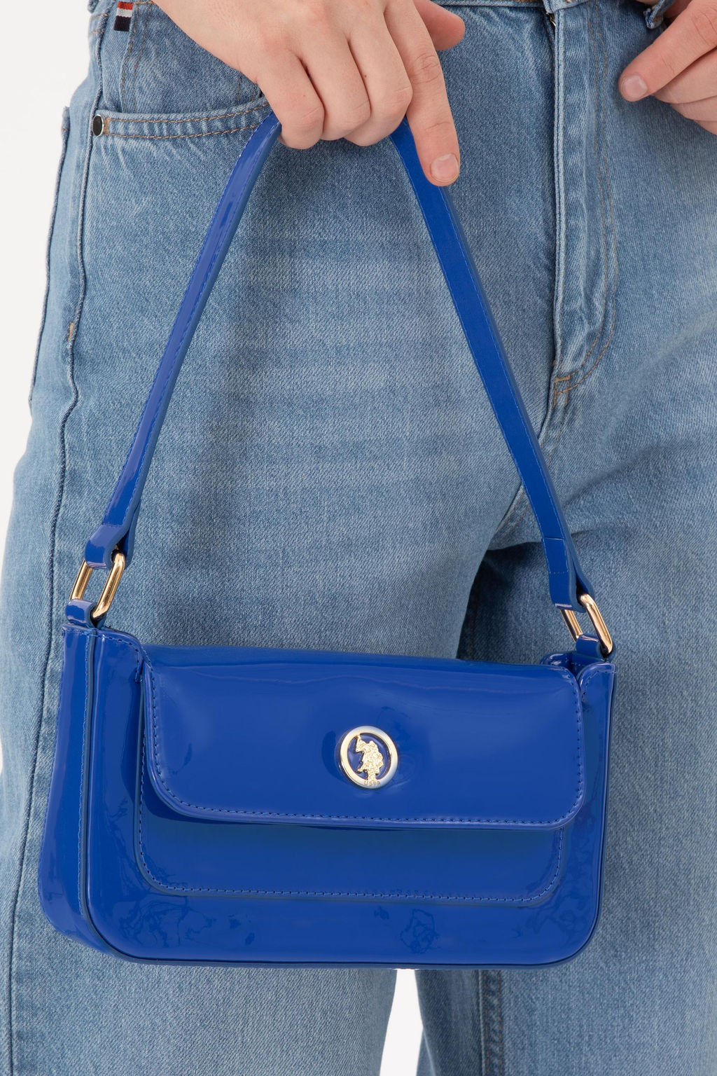 Женская сумка Saks из лакированной кожи - U.s. polo assn фото 2