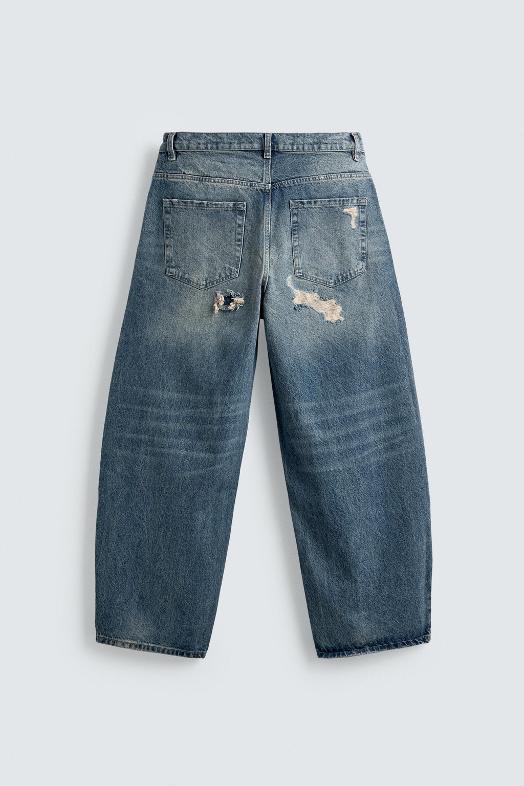RIPPED BALLOON FIT JEANS - Zara фото 9