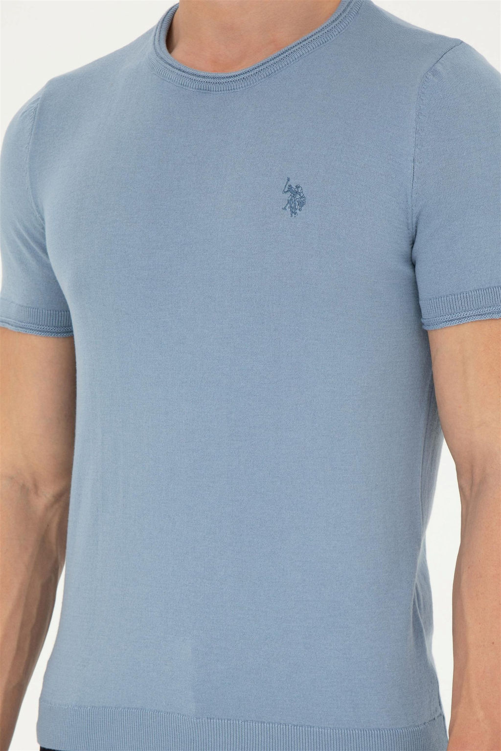 Мужской свитер цвета индиго - U.s. polo assn фото 6