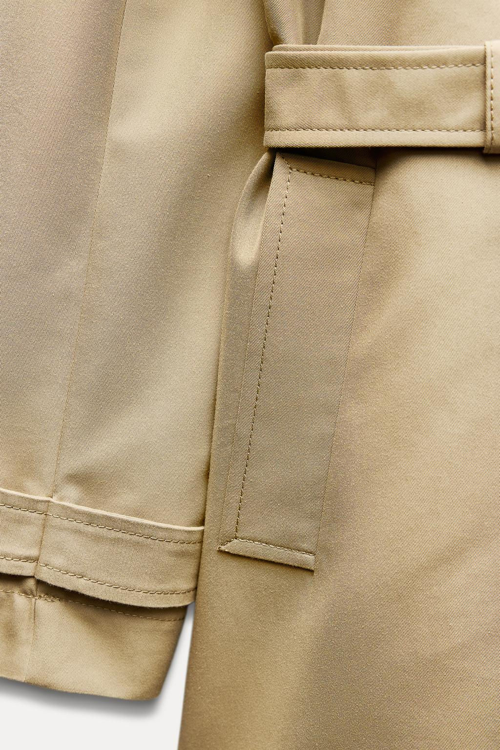 DOUBLE-BREASTED TRENCH COAT WITH BELT - Zara фото 5