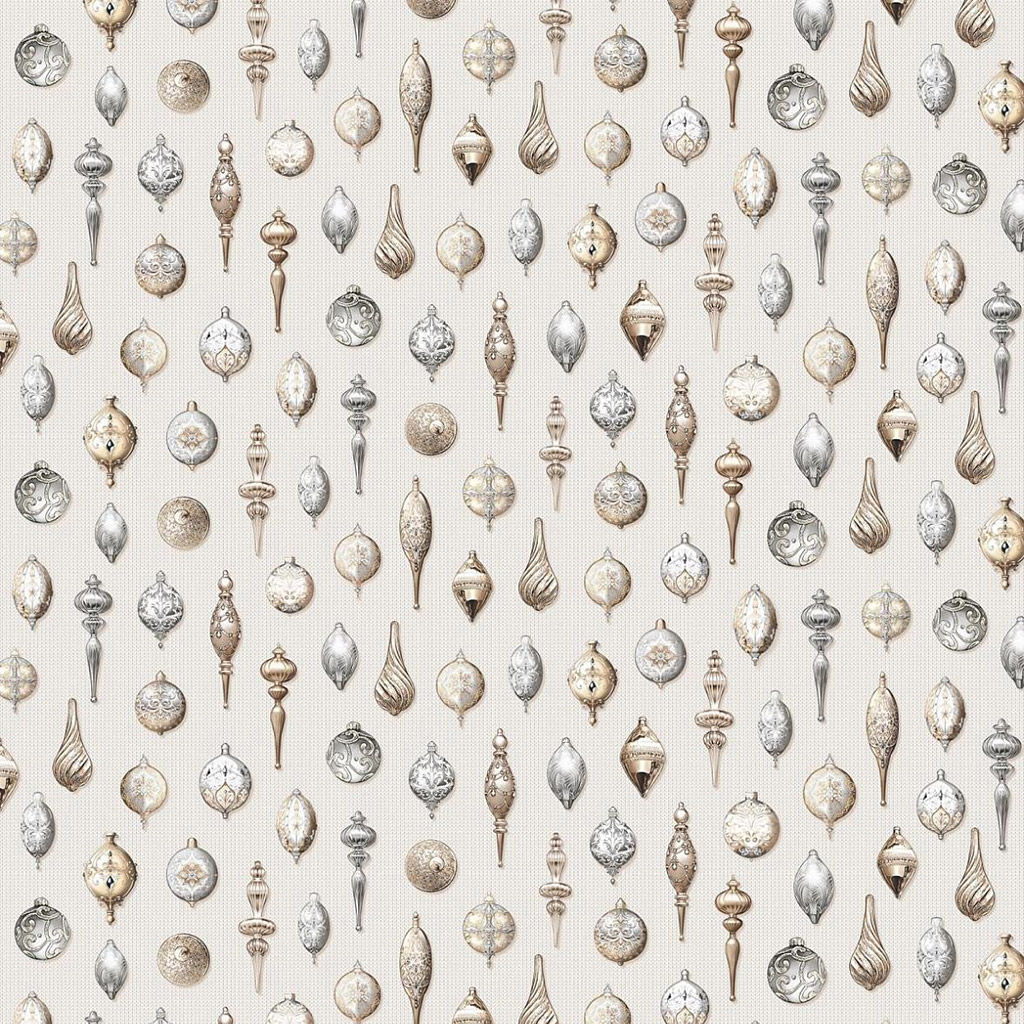 Скатерть 145х145см Новогодняя игрушка, длина стола до 110см, на 4 персоны, рогожка 171г/м2, хлопок 100%, упаковка классическая 28х41см, Домашняя мода (Россия)  фото 3