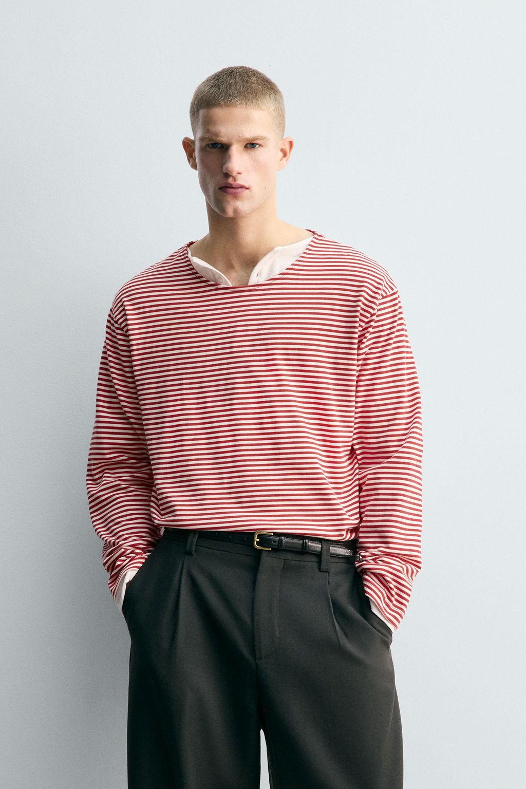 LIMITED EDITION JACQUARD STRIPED T-SHIRT - Zara фото 2