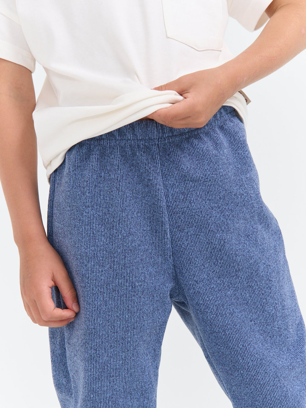 Джоггеры Деним из фактурного флиса - Bungly фото 6