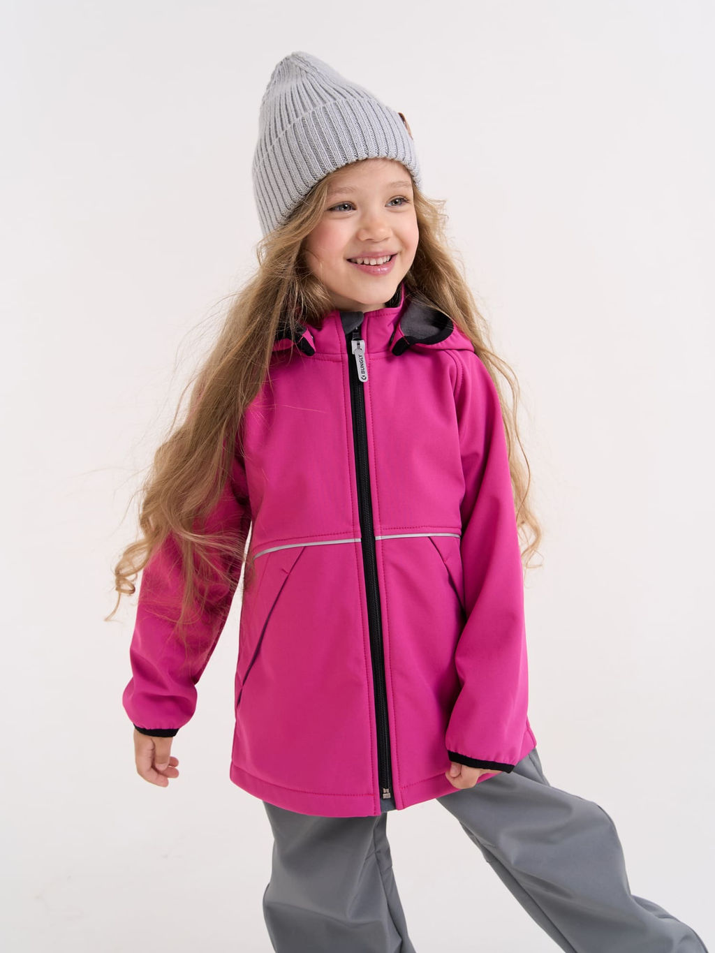 Куртка Softshell демисезонная Фуксия - Bungly фото 11