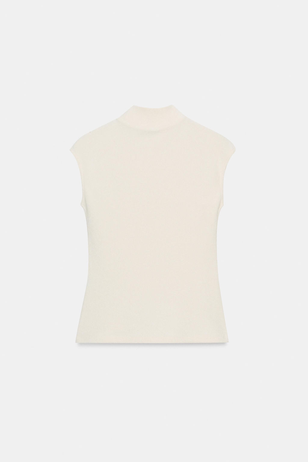 TOP SOFT CUELLO ALTO / Blanco roto - Zara фото 7