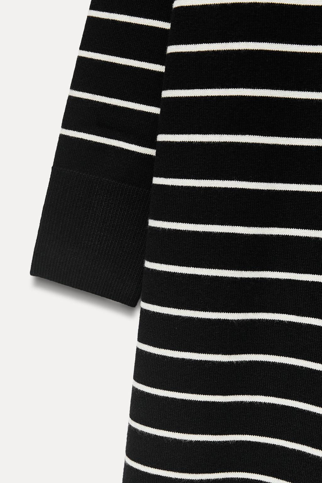 STRIPED LONG KNIT DRESS - Zara фото 5