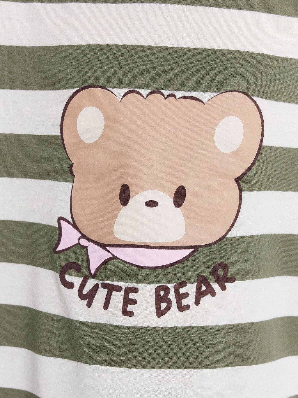 Комплект домашний для девочек в полоску с принтом cute bear - Mark formelle фото 8