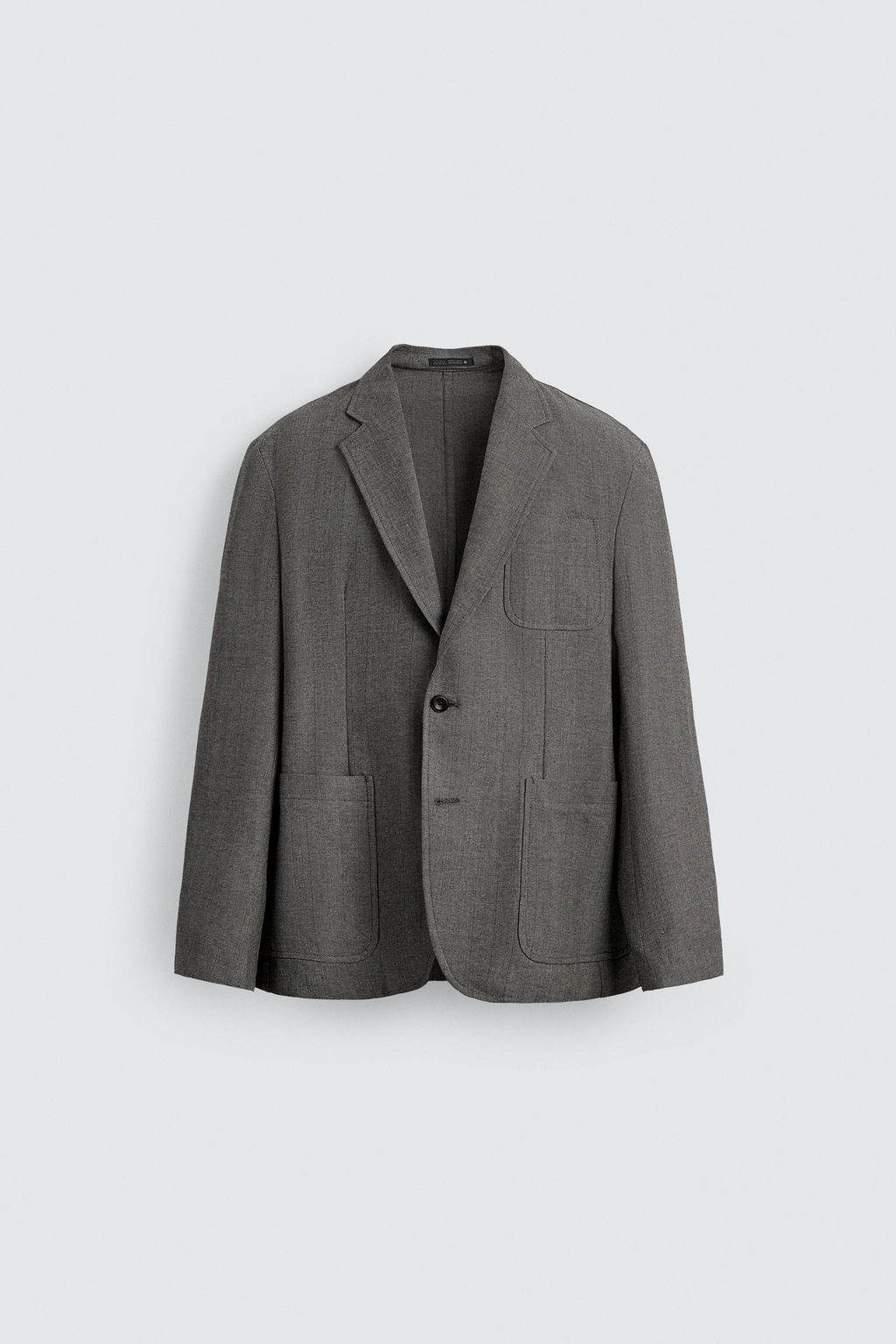 HERRINGBONE TEXTURED BLAZER - Zara фото 6