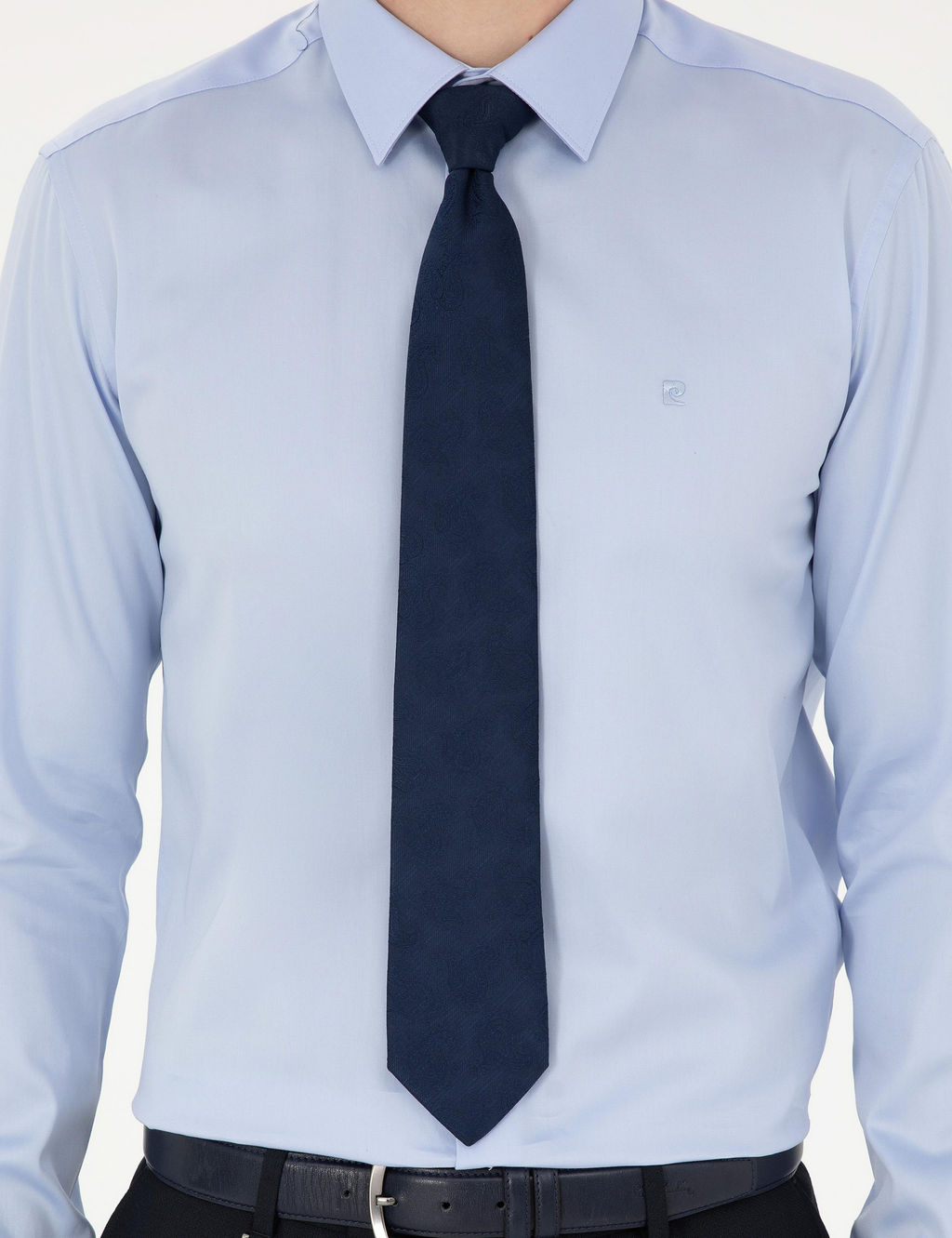 Koyu Mavi Slim Fit Uzun Kollu Basic G_mlek - Pierre cardin фото 13