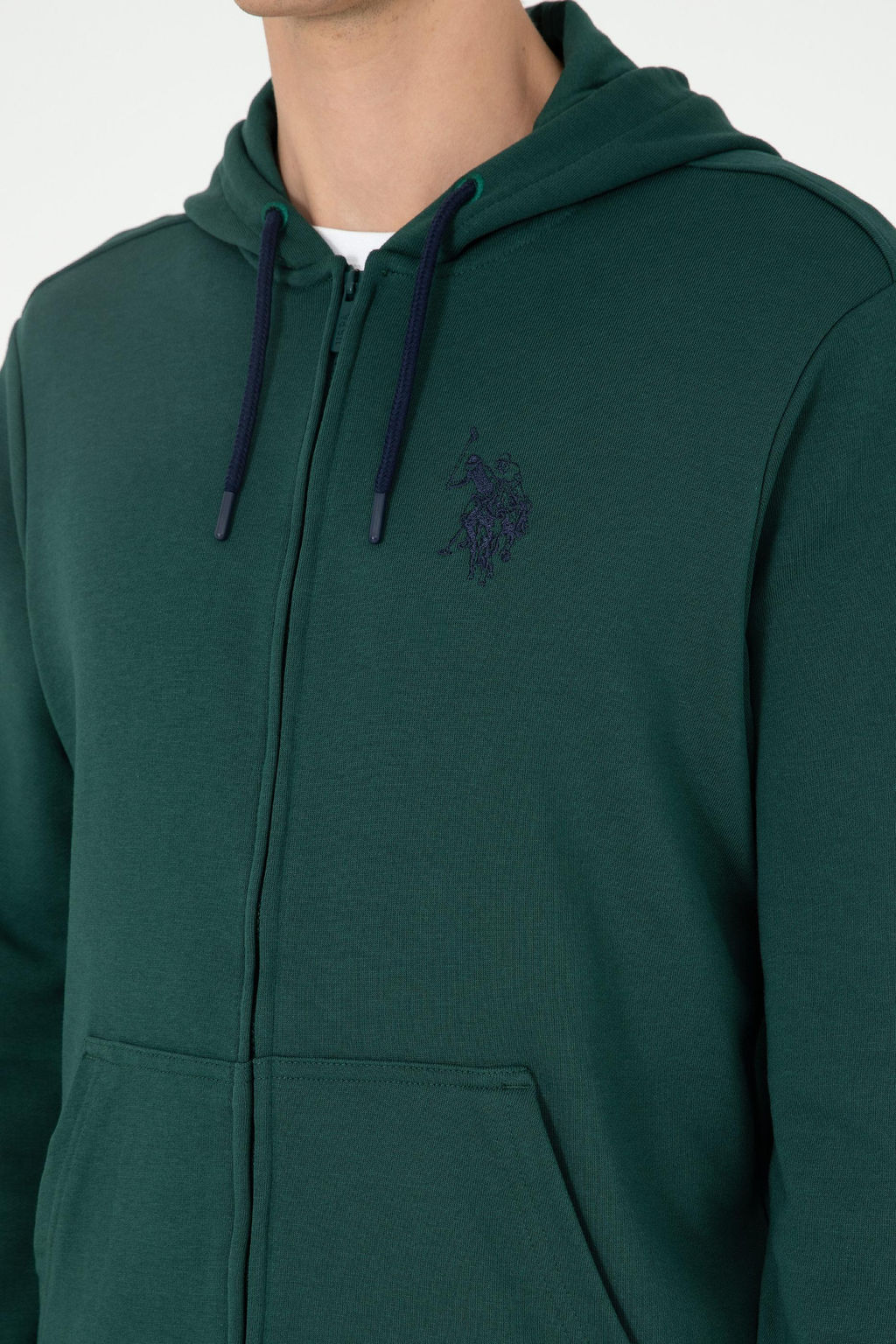 Мужской темно-зеленый свитшот - U.s. polo assn фото 7