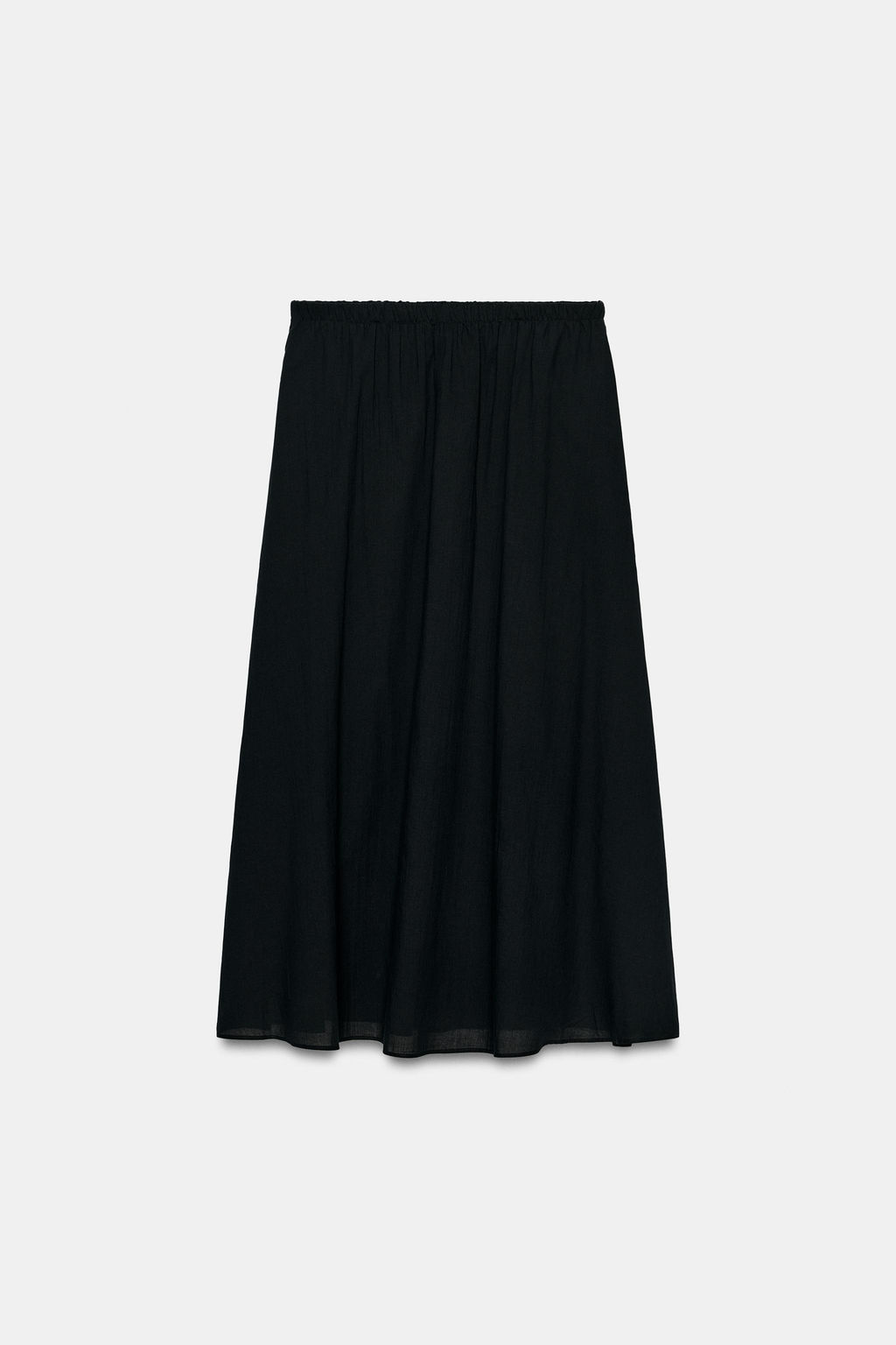 FALDA LARGA ZW COLLECTION / Negro - Zara фото 7