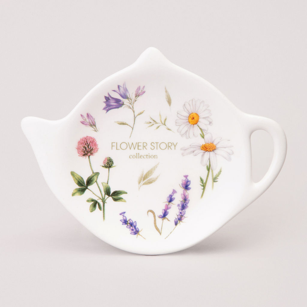 ПОДСТАВКА ПОД ЧАЙНЫЙ ПАКЕТИК AGNESS FLOWER STORY 12*8,5*1,5 СМ