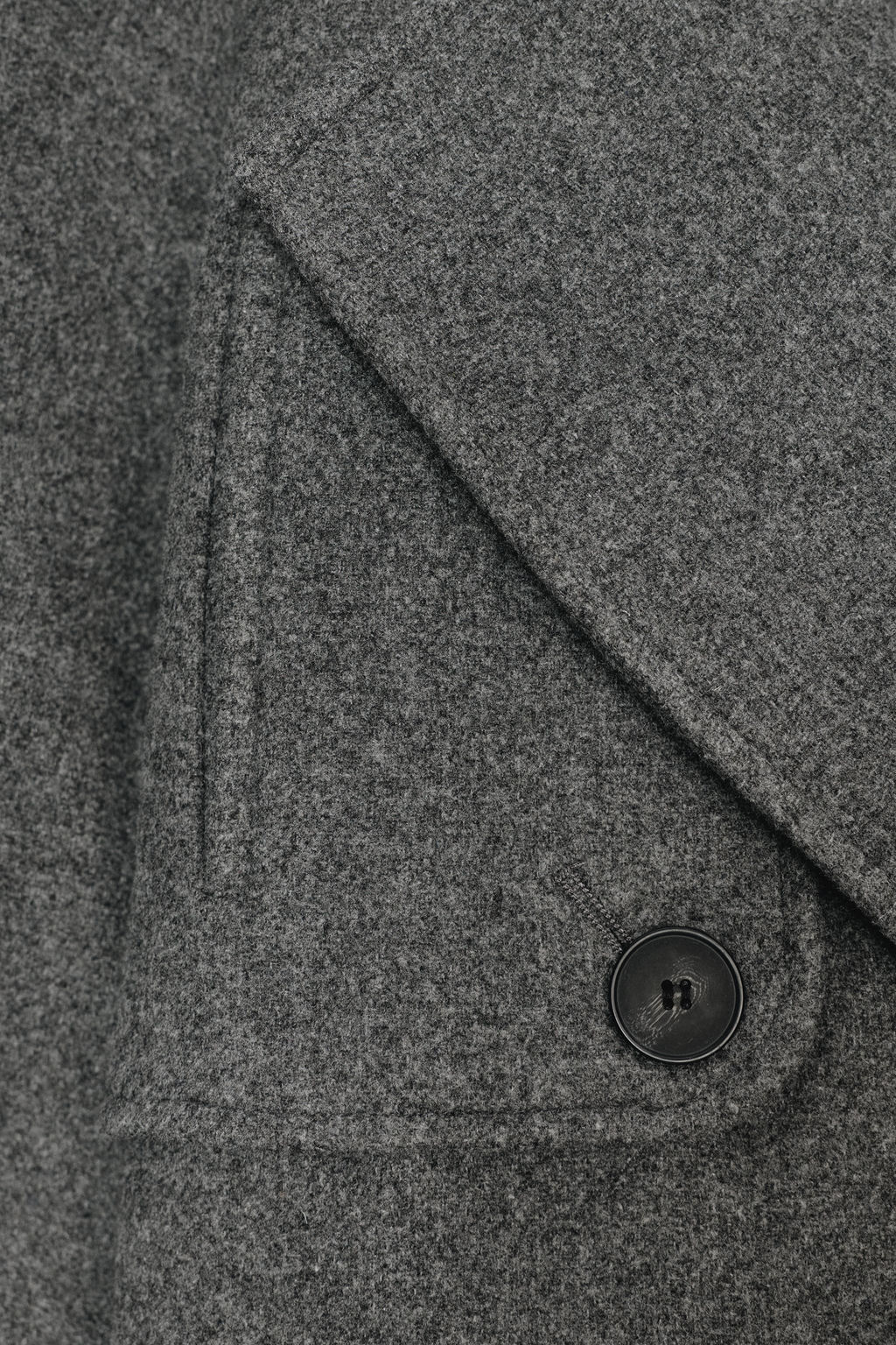 DOUBLE-BREASTED COAT WITH BELT AND LOOPS