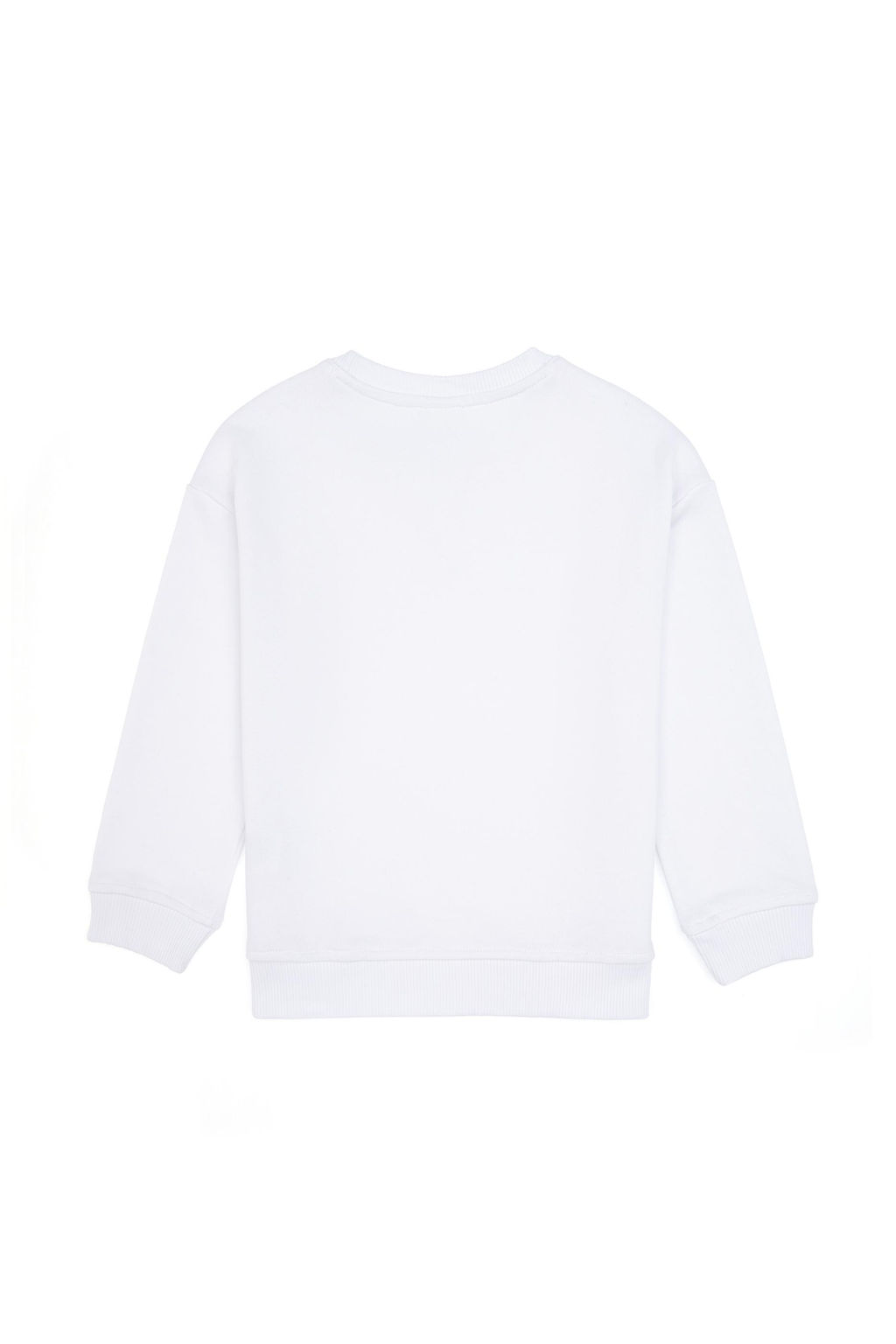 Erkek _ocuk Beyaz Basic Bisiklet Yaka Sweatshirt - U.s. polo assn фото 3