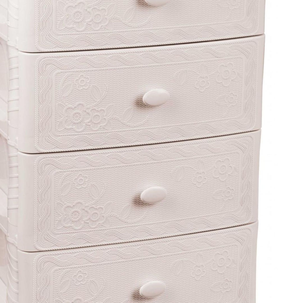 Комод широкий "Флоран" 4-х секционный сл.кость М6838