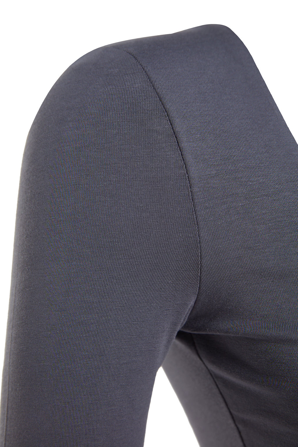 Antrasit Pamuklu Kare Yaka Regular Fit Orme Bluz TWOAW24BZ00016