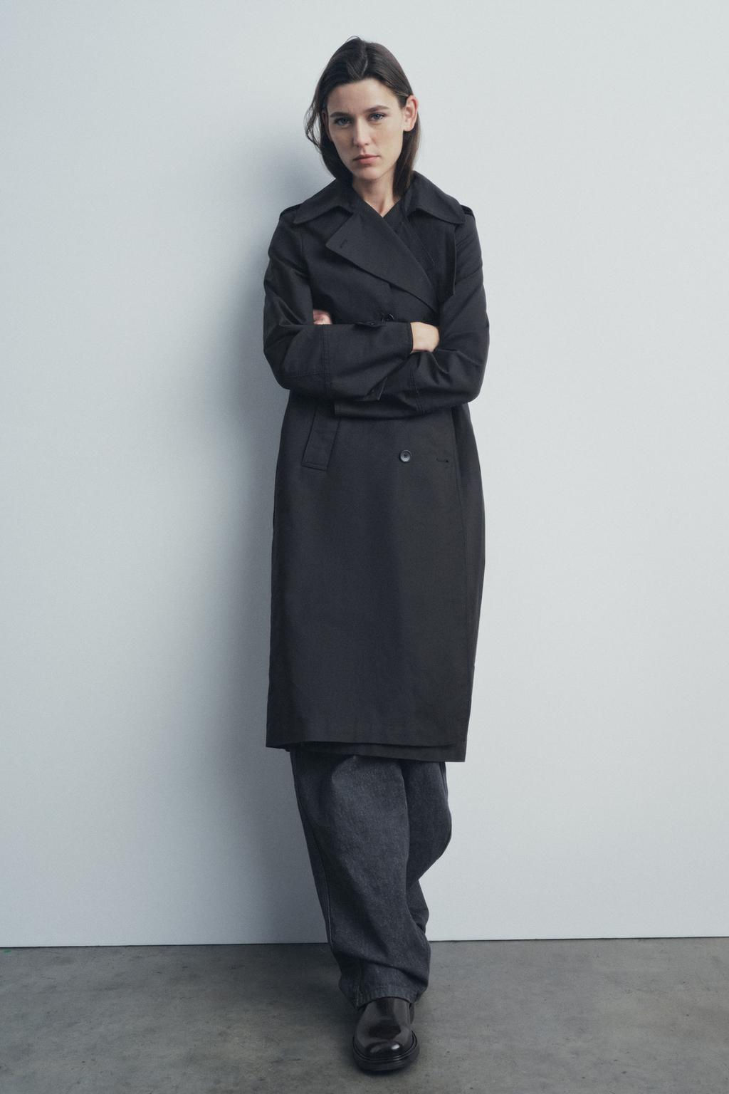 ZW COLLECTION OVERSIZE TRENCH COAT - Zara фото 3