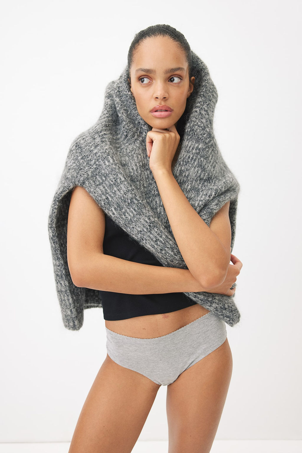 Pack de 3 bragas Hipster de encaje y algodon - H&m фото 3