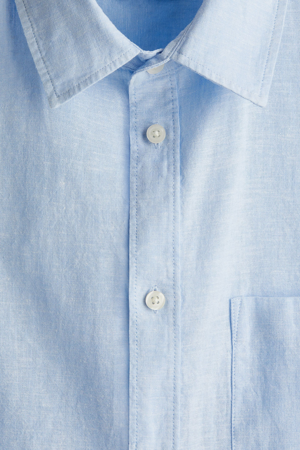 Camisa en mezcla de lino Regular Fit - H&m фото 8