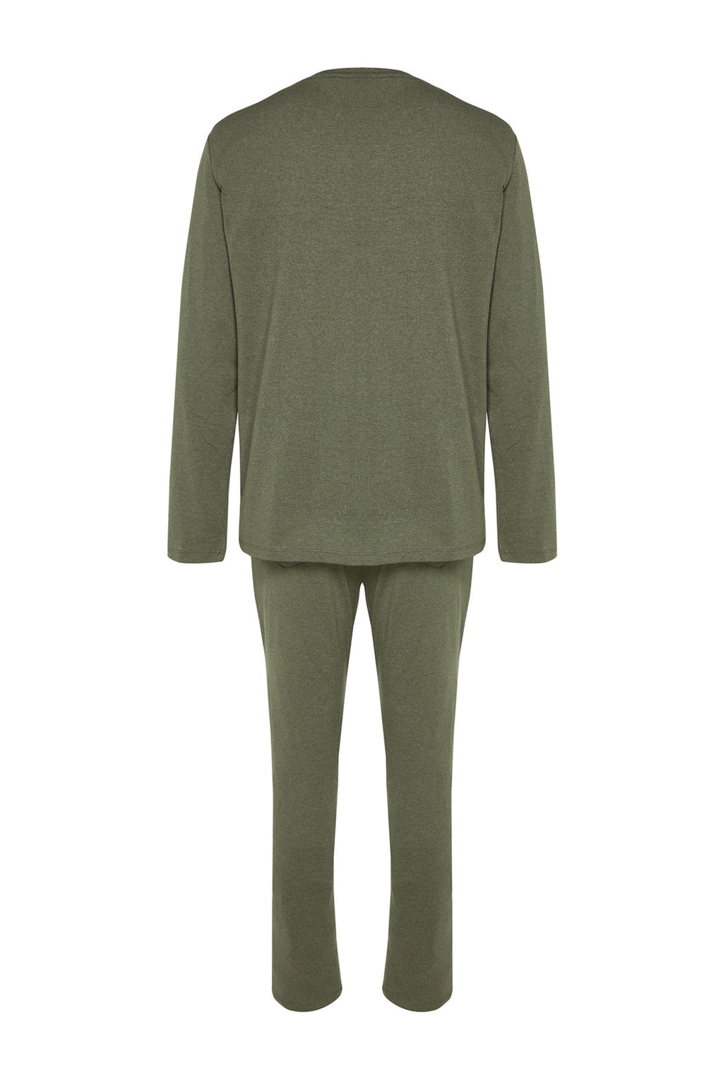 TRENDYOL MAN Lacivert Regular Fit Bask?l? Orme Pijama Tak?m? TMNAW24PT00005 - Trendyolmilla фото 24