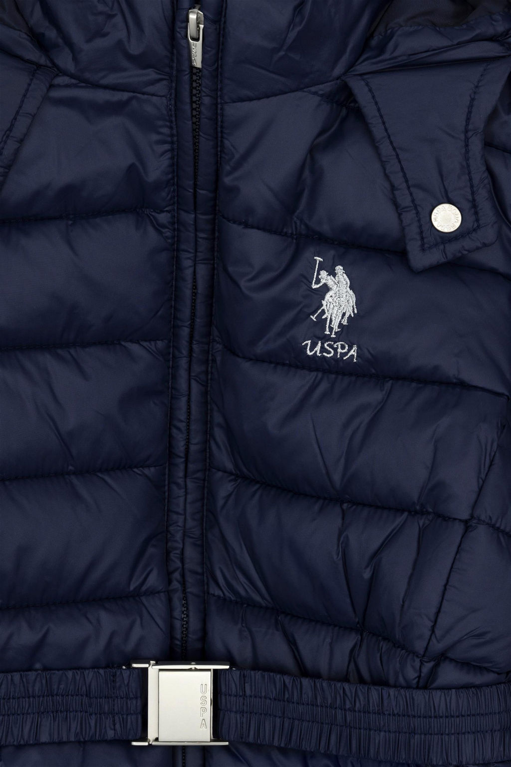 Темно-синее пальто для девочки - U.s. polo assn фото 4