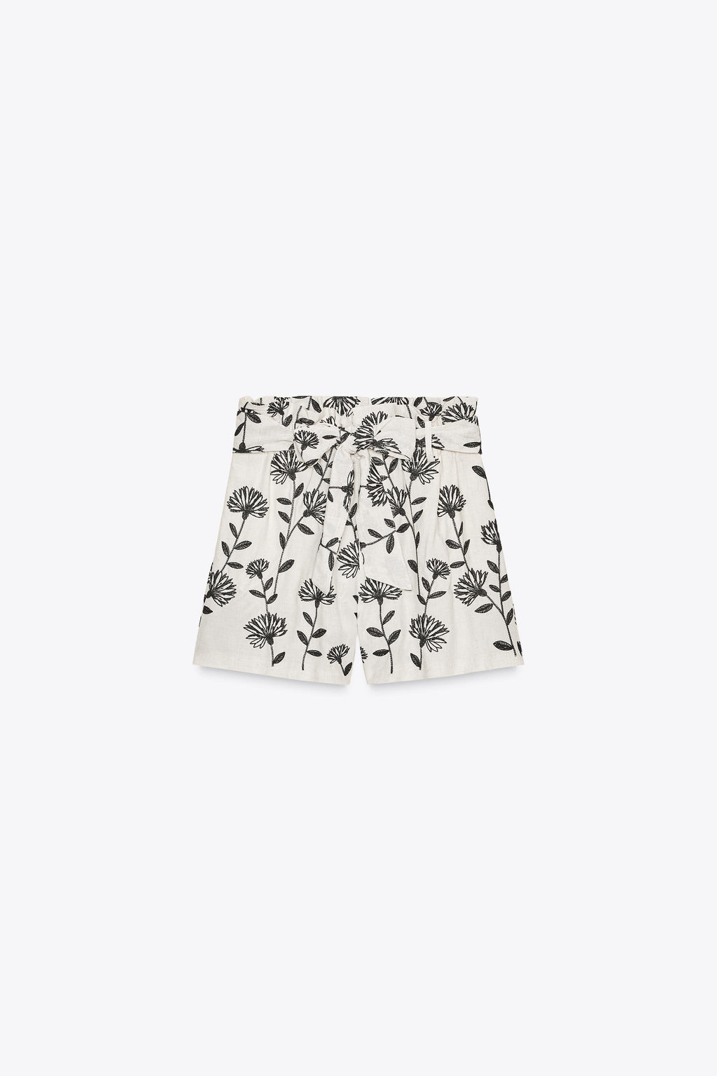 EMBROIDERED PAPER BAG BERMUDA SHORTS - Zara фото 12