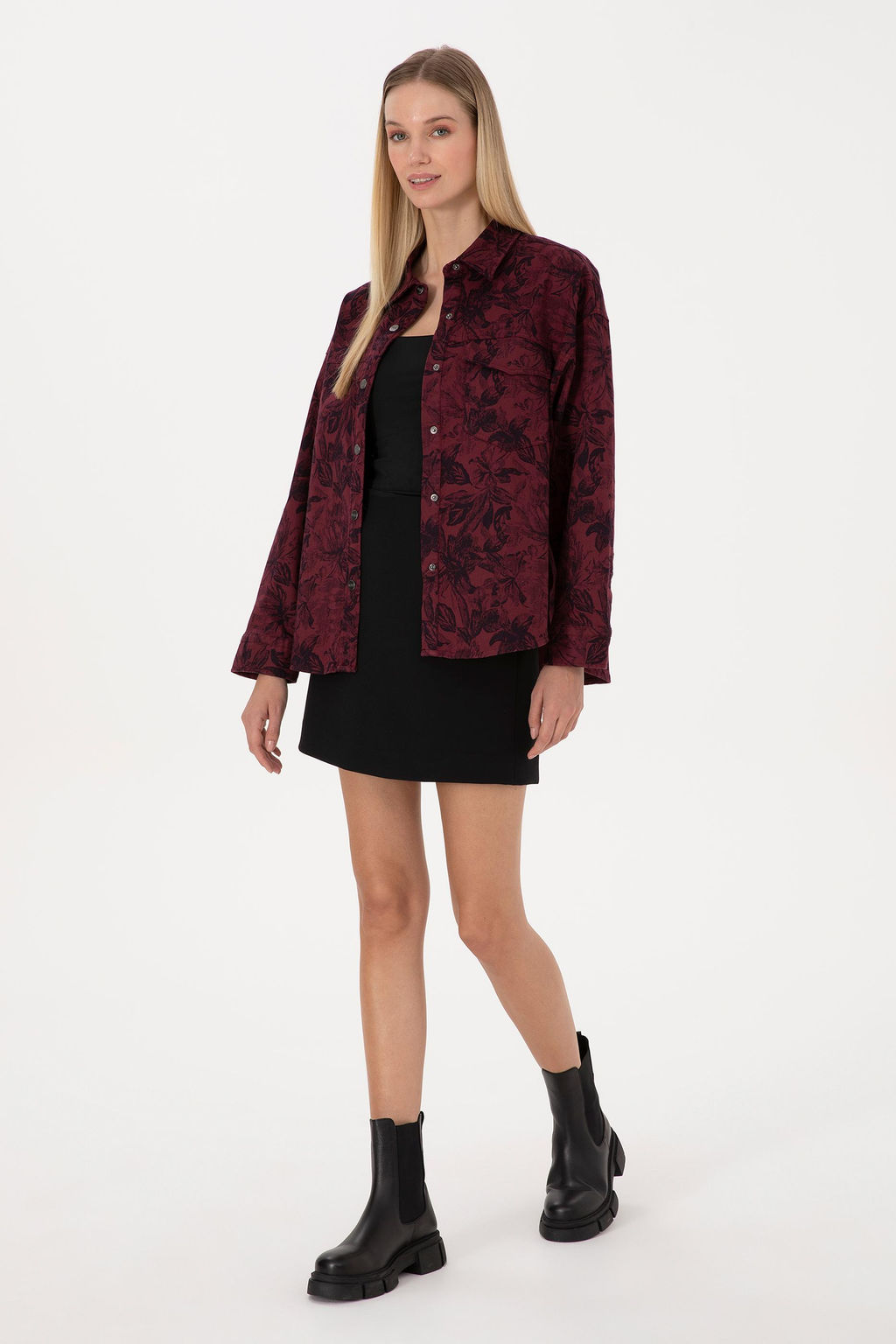 Kad_n Bordo Uzun Kollu G_mlek - U.s. polo assn фото 4