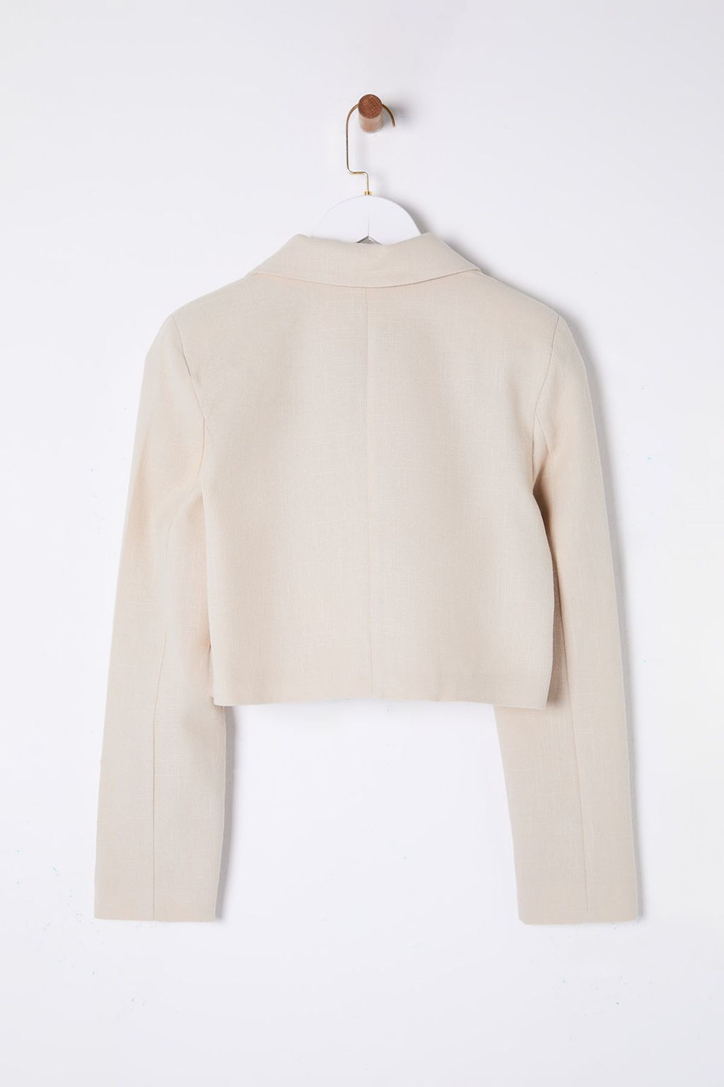 TRENDYOLMILLA Bej Crop Blazer Ceket Blazer Ceket TWOSS25BC00011  фото 9