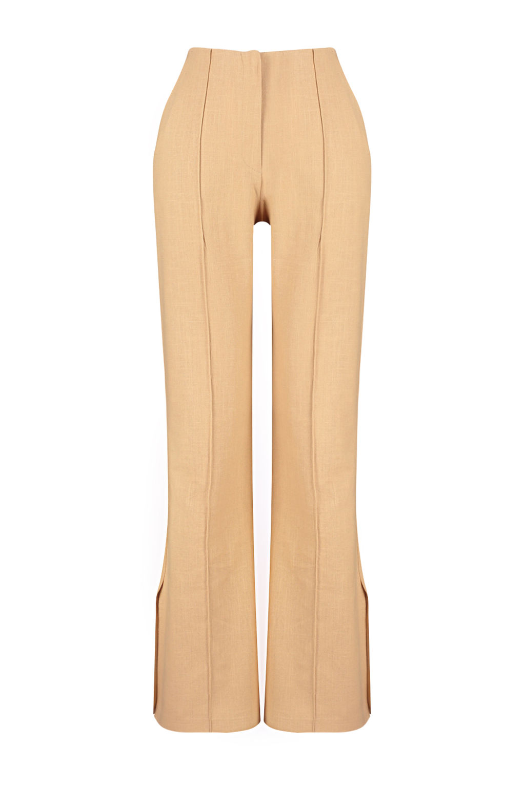 Camel Premium Straight/Duz Kesim Keten Dokuma Pantolon TWOSS24PL00079 - Trendyolmilla фото 8