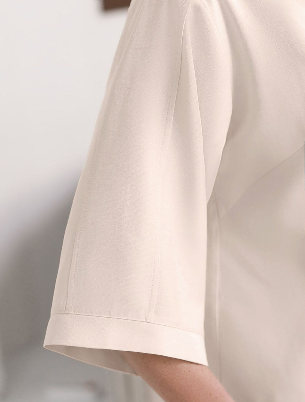 Блузка с широкими рукавами 3/4 из плотного лиоцелла - Vilatte фото 2