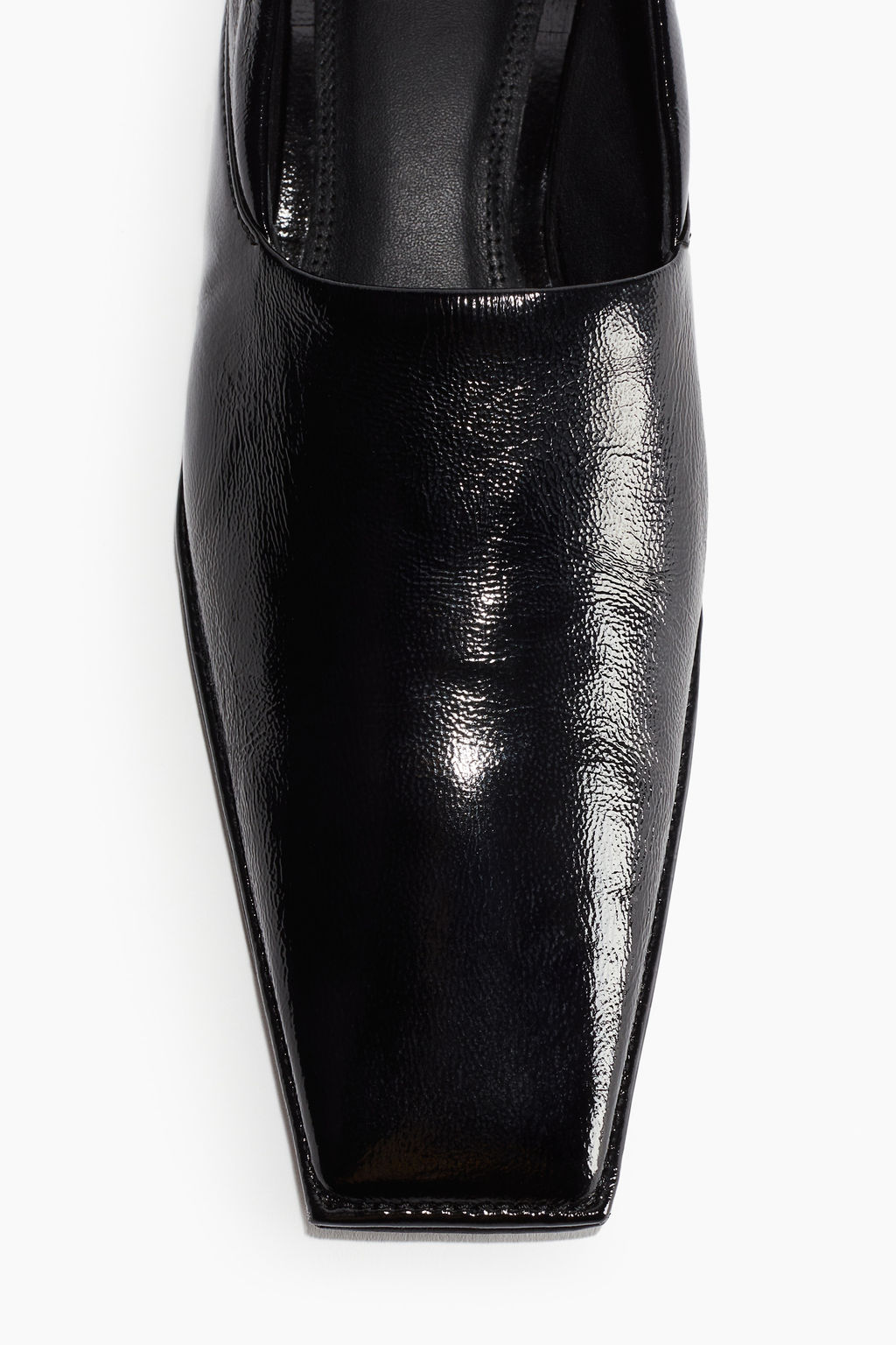 Mocasines de piel con puntera cuadrada - H&m фото 6
