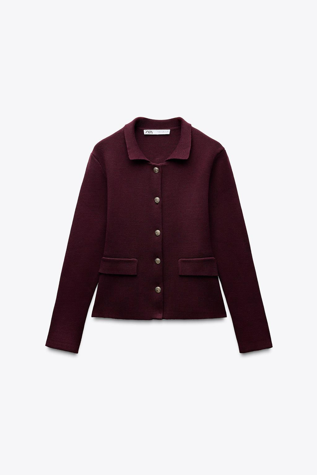 BUTTONED KNIT CARDIGAN - Zara фото 11