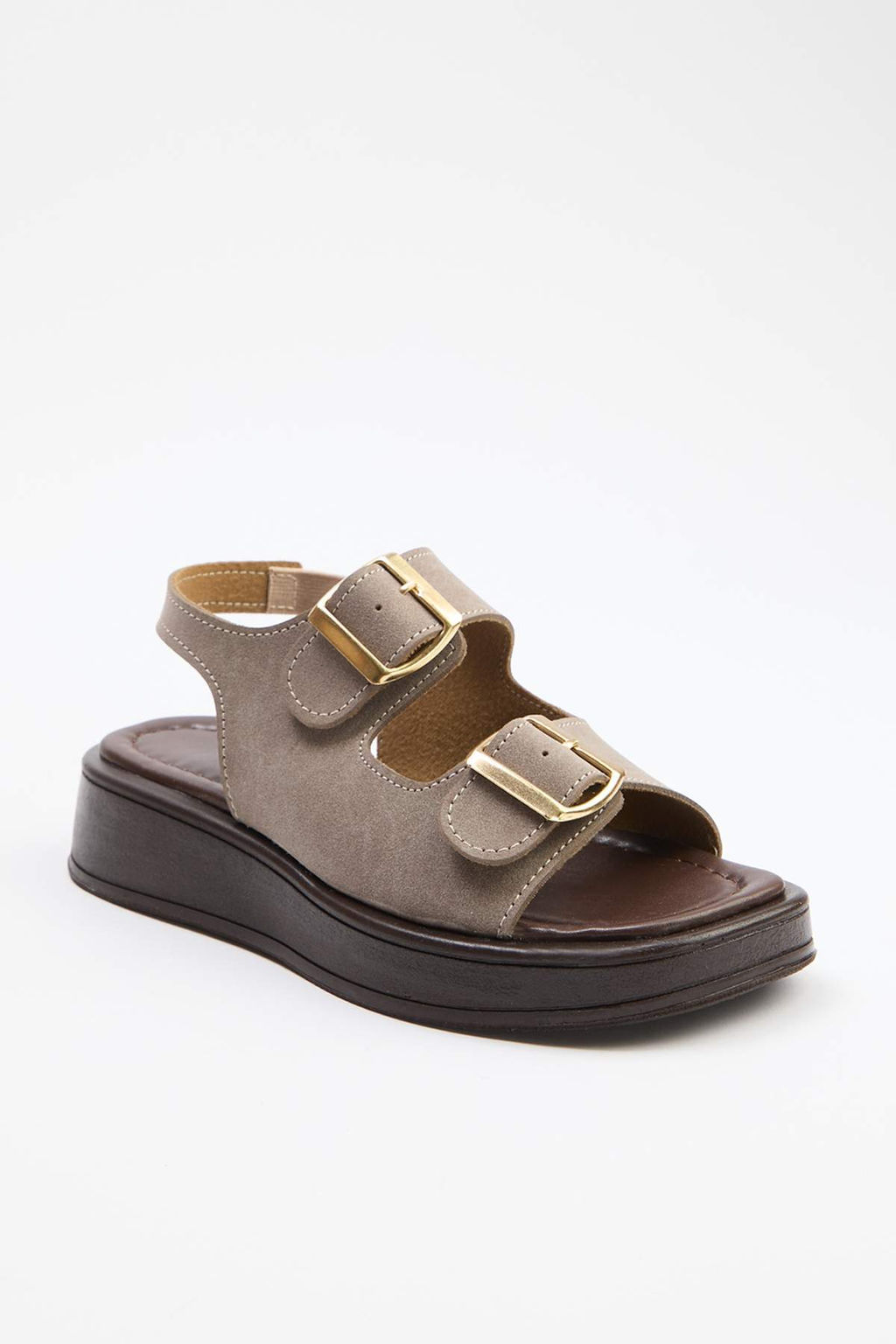 Trendyol Shoes Siyah Cift Tokal? Kad?n Kal?n Taban Sandalet 
TAKAW25SD00000 - Trendyolmilla фото 7