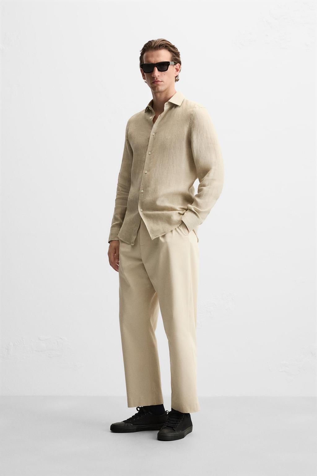 100% LINEN SHIRT - Zara фото 4