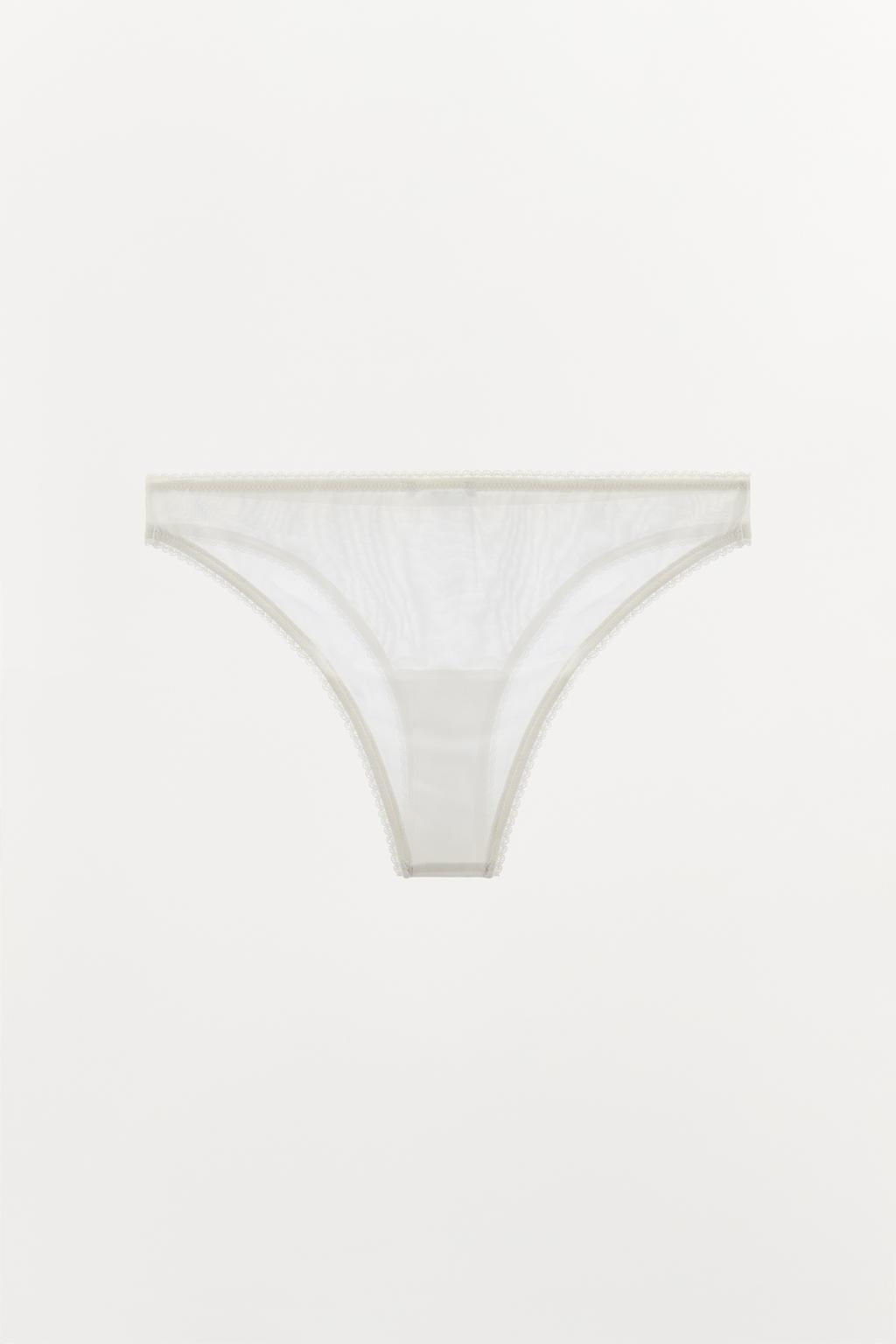 LACE MESH BRIEFS - Zara фото 6