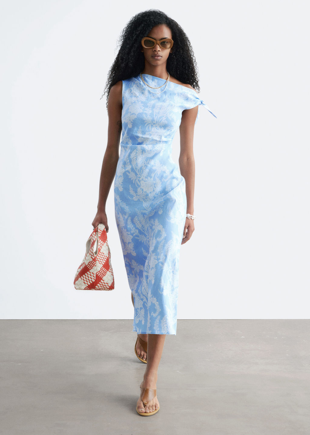 Vestido midi asim?trico con estampado paisley - H&m фото 2