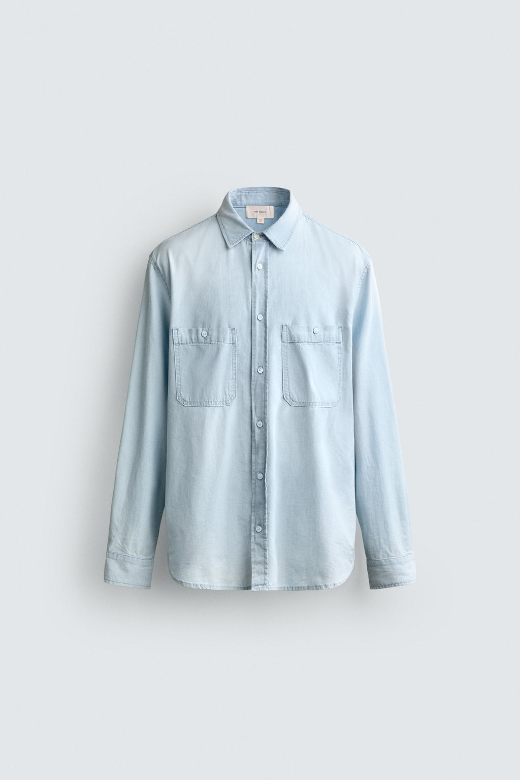 CAMISA REGULAR FIT DENIM / Azul - Zara фото 6