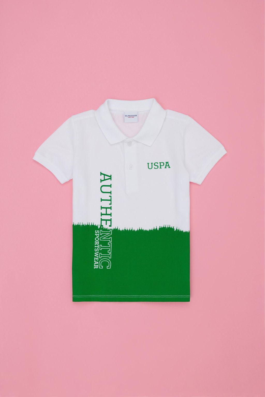 U. S. Polo Assn Зеленая футболка с воротником-поло для мальчика - U.s. polo assn фото 5