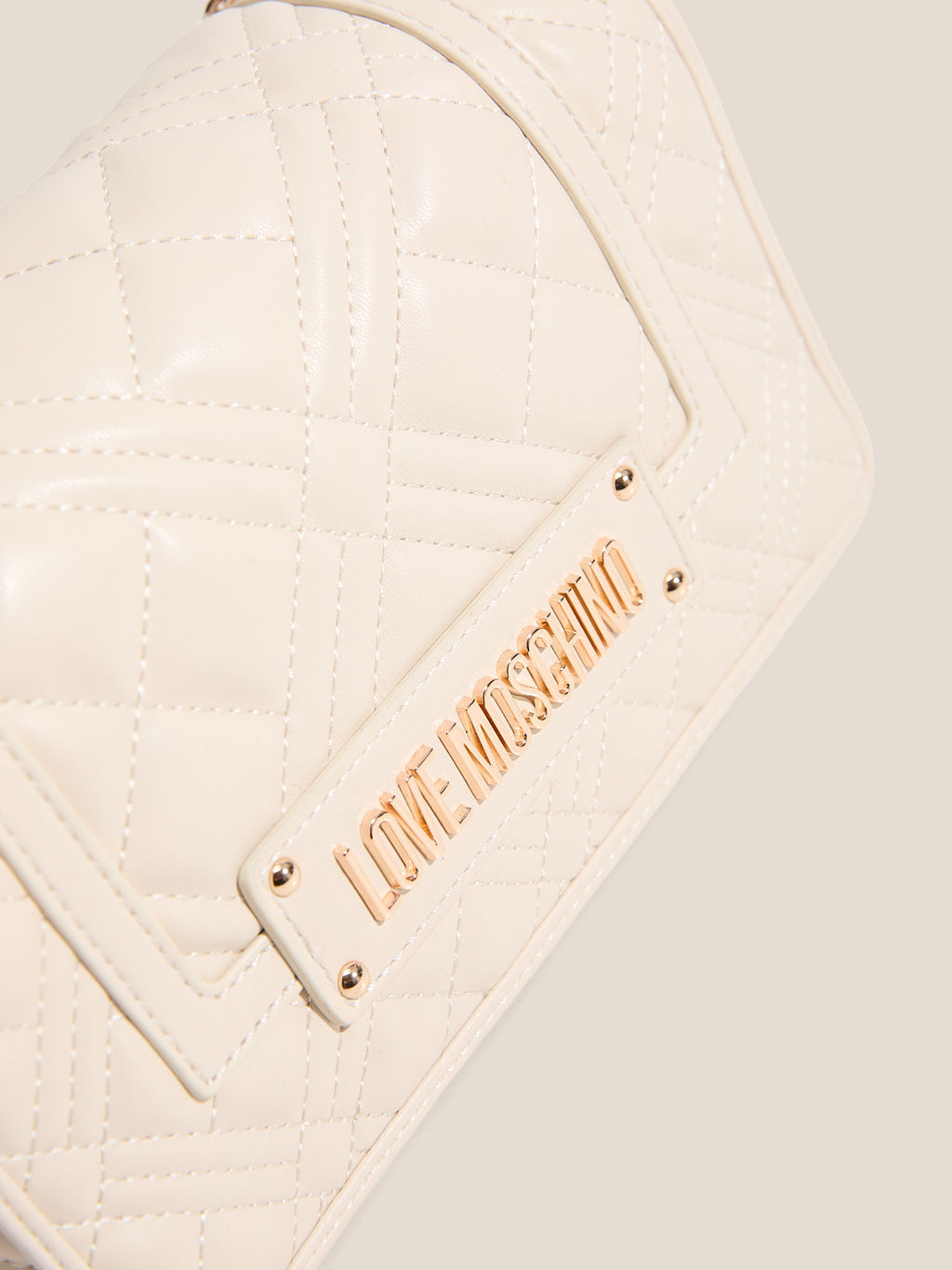 Женская сумка на плечо LOVE MOSCHINO QUILTED BAG Артикул 4561341, молочно-белый  фото 2