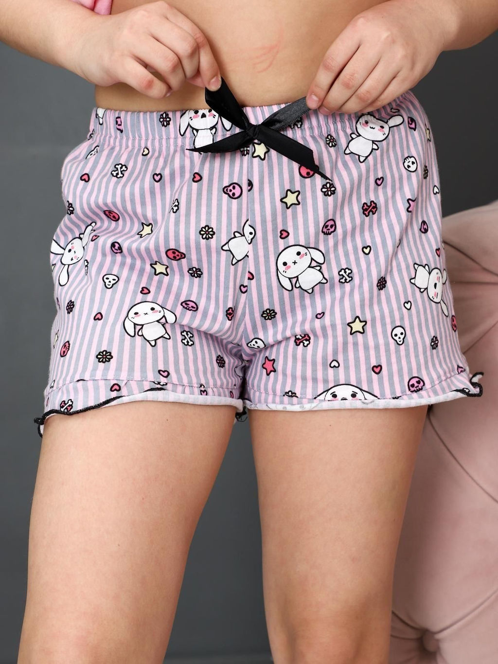 IV-CAPRIZ Спросонок - шорты - пижама зайчата розовый  фото 7