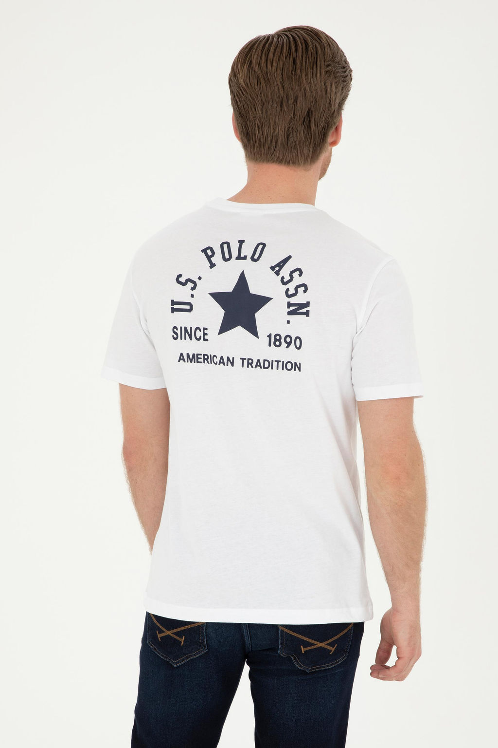 Мужская белая футболка Неожиданная скидка в корзине - U.s. polo assn фото 12