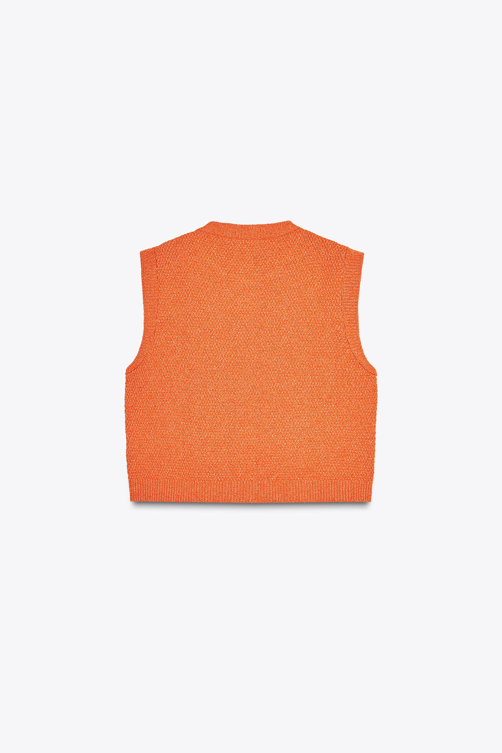 SHELL BUTTON KNIT WAISTCOAT TOP - Zara фото 13