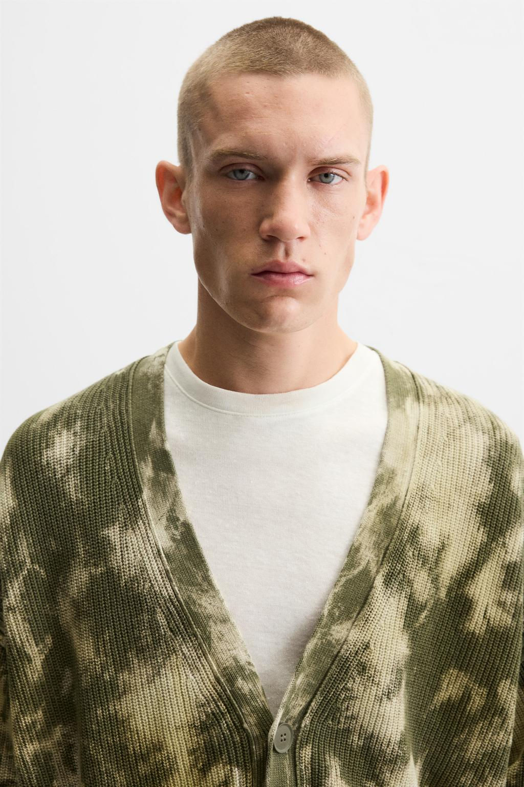 TIE-DYE PRINT CARDIGAN - Zara фото 4